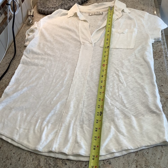 Free People We The Free Creamy White Pullover Top NWT Size Small - Picture 6 of 7